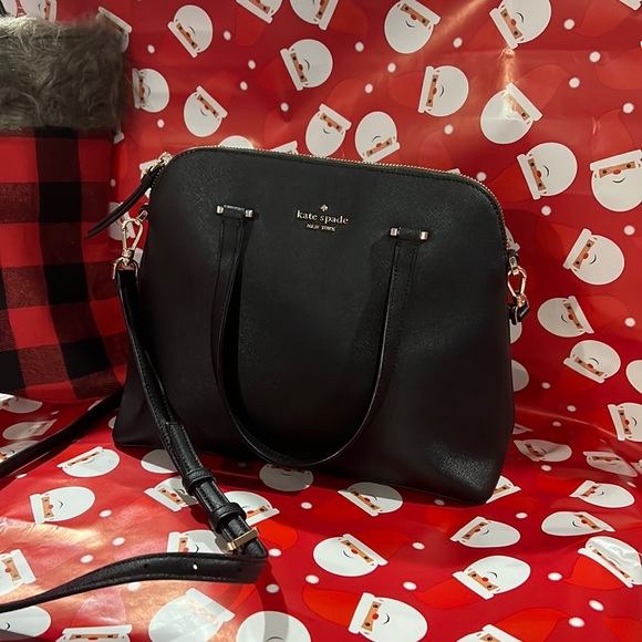 Kate Spade Dome Satchel in Black saffiano leather - Picture 3 of 12